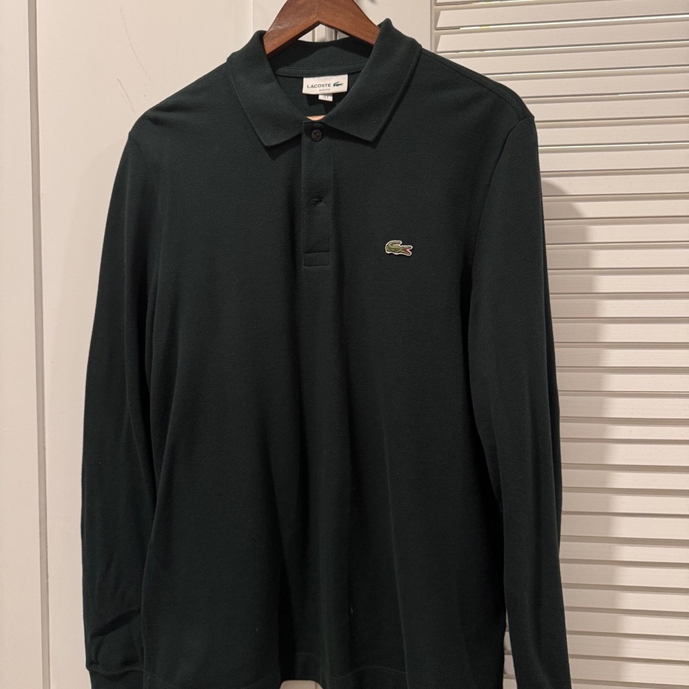 Lacoste Men's Dark Green Polo Shirt